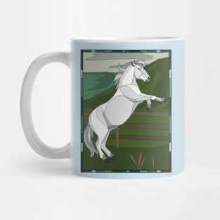 Black Beauty Stained Glass Art T-Shirt (Merrylegs) Mug